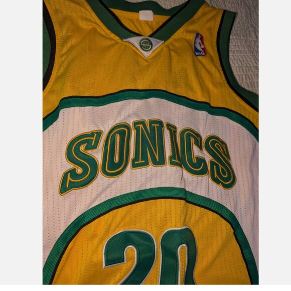 Vintage Seattle Sonics #20 Payton Jersey Mens Sz M #20 Adidas NBA - Picture 3 of 6